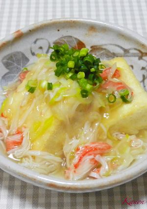 揚げ出し豆腐の中華あん。揚げずに作れる！-レシピのメイン写真