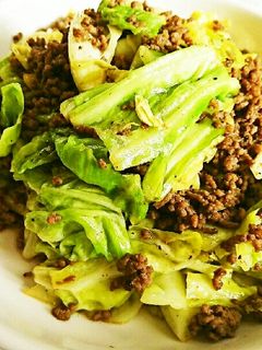 キャベツと合挽き肉のエスニック炒め-レシピのメイン写真