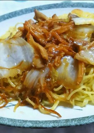 キノコのガーリックバターかた焼きそば-レシピのメイン写真