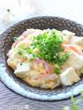 簡単♪ふんわり卵とカニカマで豆腐の煮込み