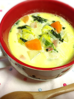 たっぷりの野菜の旨味をミルクスープで♡-レシピのメイン写真