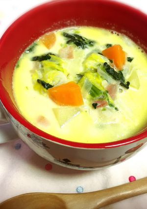 たっぷりの野菜の旨味をミルクスープで♡-レシピのメイン写真