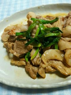 材料3つだけ 豚ニラ炒め-レシピのメイン写真