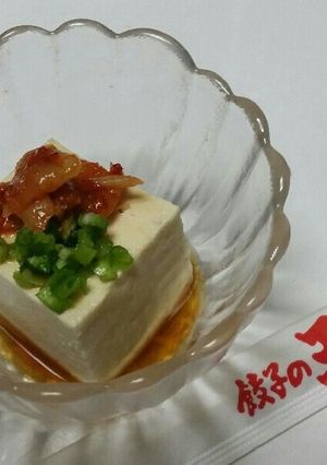 餃子のタレで冷奴！-レシピのメイン写真