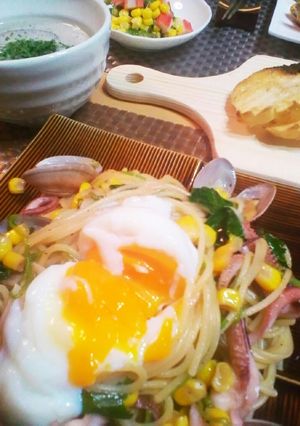 あさりとイカとレモンのパスタ-レシピのメイン写真