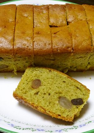 抹茶のパウンドケーキ(甘納豆入り)-レシピのメイン写真