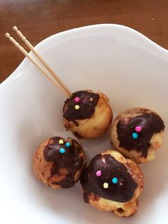 たこ焼き器で!たこ焼き風チョコ焼き☆-レシピのメイン写真