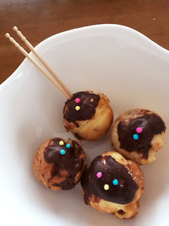 たこ焼き器で!たこ焼き風チョコ焼き☆-レシピのメイン写真