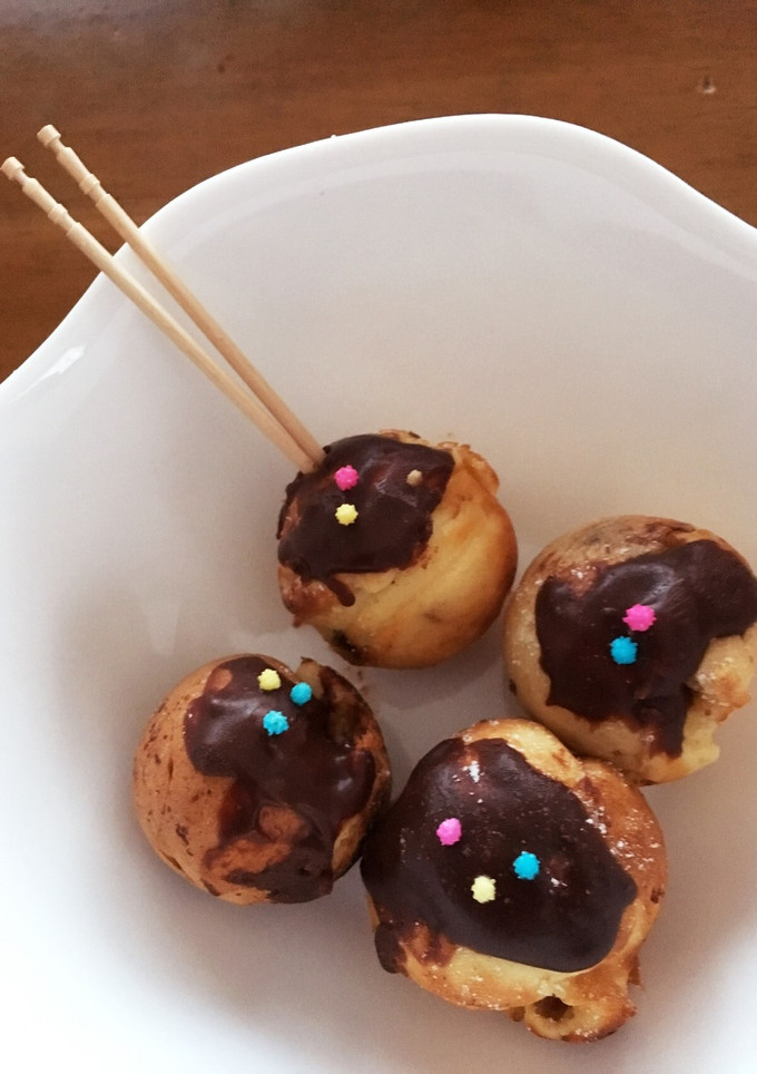 たこ焼き器で！たこ焼き風チョコ焼き☆-レシピのメイン写真