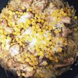 節約♡もやしと鶏肉のソースチーズ蒸し