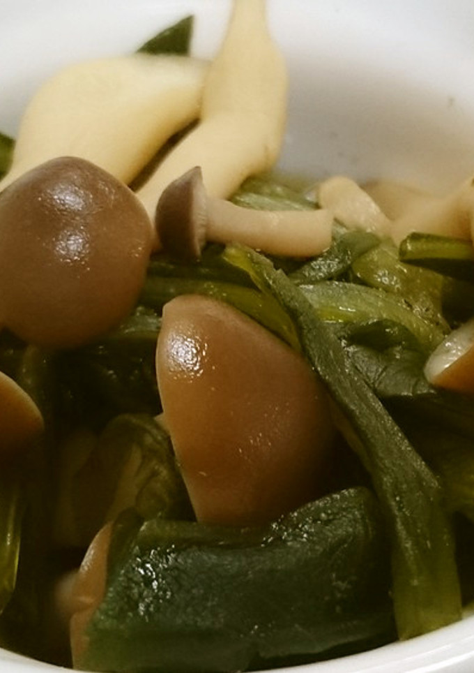 青菜ときのこの煮浸し-レシピのメイン写真