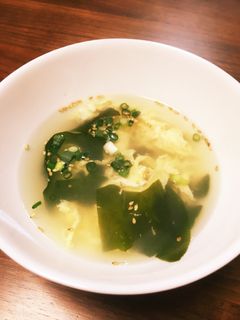 *お腹に優しい*わかめと卵スープ-レシピのメイン写真