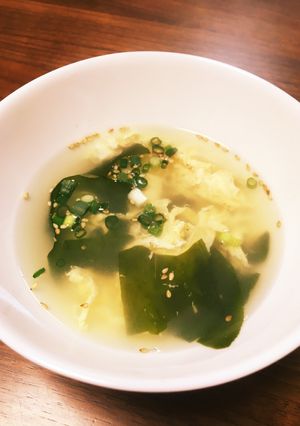 ＊お腹に優しい＊わかめと卵スープ-レシピのメイン写真