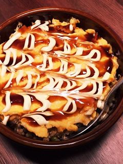 お好み焼き風☆簡単オムライス-レシピのメイン写真