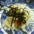 千切り長芋とカニ風味かまぼこのわさび醤油