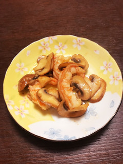 おつまみに♡海老とキノコのバター醤油-レシピのメイン写真