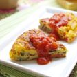 なすとトマトのジューシーパルメザンオムレツ