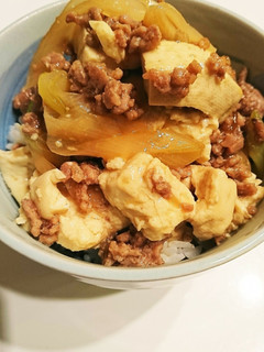 ☆すき焼き風ひき肉と豆腐丼☆-レシピのメイン写真
