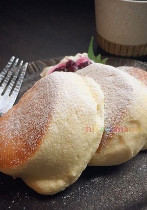 幸せのパンケーキ風♪ふわふわパンケーキ♡-レシピのメイン写真