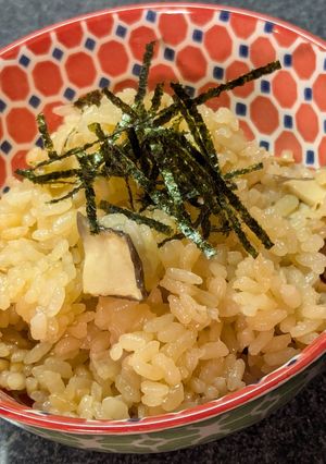 白松茸/モミタケ(さまつ）の炊き込みご飯-レシピのメイン写真