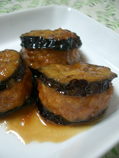ナスの肉サンド♥こってり煮-レシピのメイン写真