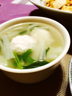 ねぎたっぷり白菜鶏肉スープ-レシピのメイン写真