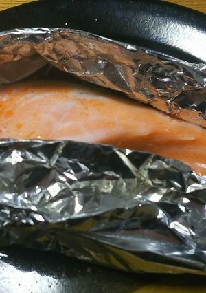 【低糖質】鮭のレモン醤油包み焼き-レシピのメイン写真