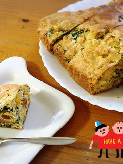 朝食に☆野菜たっぷりケークサレ風-レシピのメイン写真