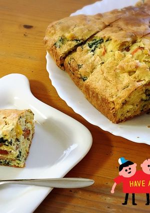 朝食に☆野菜たっぷりケークサレ風-レシピのメイン写真