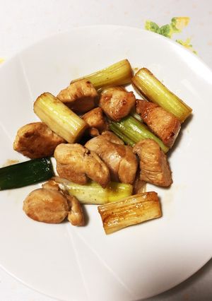 糖質制限☆ネギと胸肉炒め-レシピのメイン写真