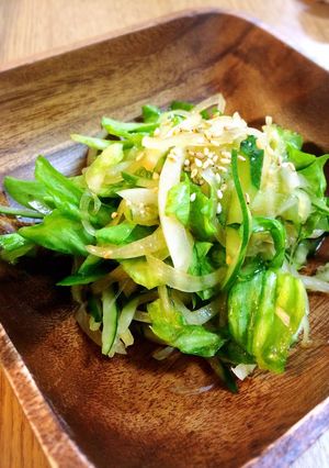 きゅうりとレタスの中華風サラダ-レシピのメイン写真