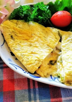 3分でできるめかぶのトロトロオムレツ-レシピのメイン写真