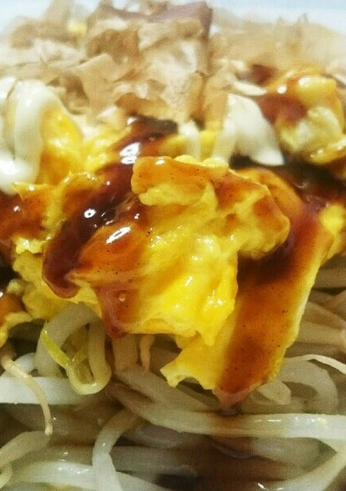 時短！節約！お好みソースの焼きもやし卵-レシピのメイン写真
