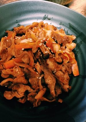 焼肉のタレで♡極旨ブタキムチ-レシピのメイン写真