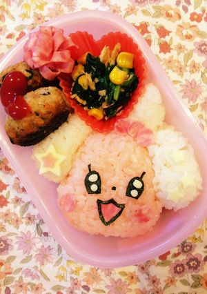 キャラ弁♡キラキラプリキュアのペコリン-レシピのメイン写真