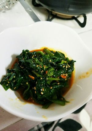 ほうれん草のラー油あえ-レシピのメイン写真