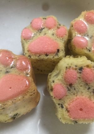 見た目だけで作りました。肉球バターケーキ-レシピのメイン写真