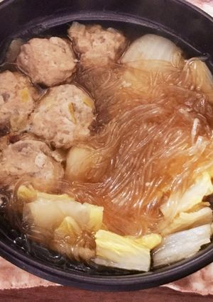 レンコン入り鶏団子（鍋、クリーム煮用）-レシピのメイン写真