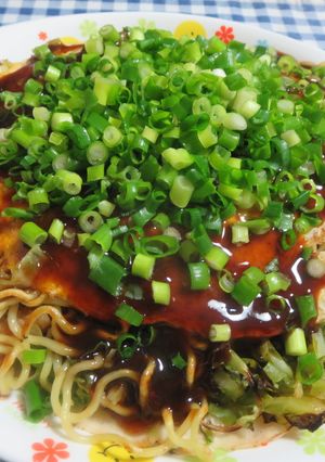 ホットプレートでモダン焼き-レシピのメイン写真