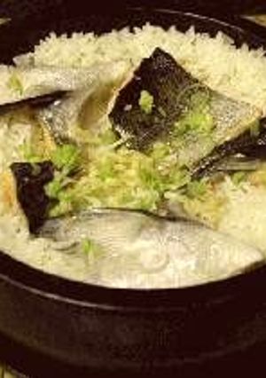 石鍋で、鮭ご飯を炊きました!-レシピのメイン写真