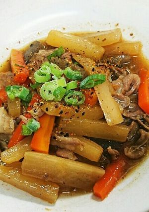 大根と豚の炒め煮-レシピのメイン写真