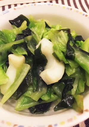 イカとキャベツの和え物-レシピのメイン写真
