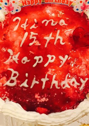 ❄︎お誕生日にヨーグルトアートケーキ❄︎-レシピのメイン写真