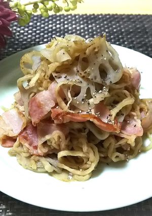 切り干し大根とベーコンのペペロンチー二-レシピのメイン写真
