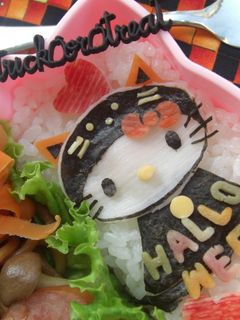 ハロウィン キティちゃんキャラ弁-レシピのメイン写真