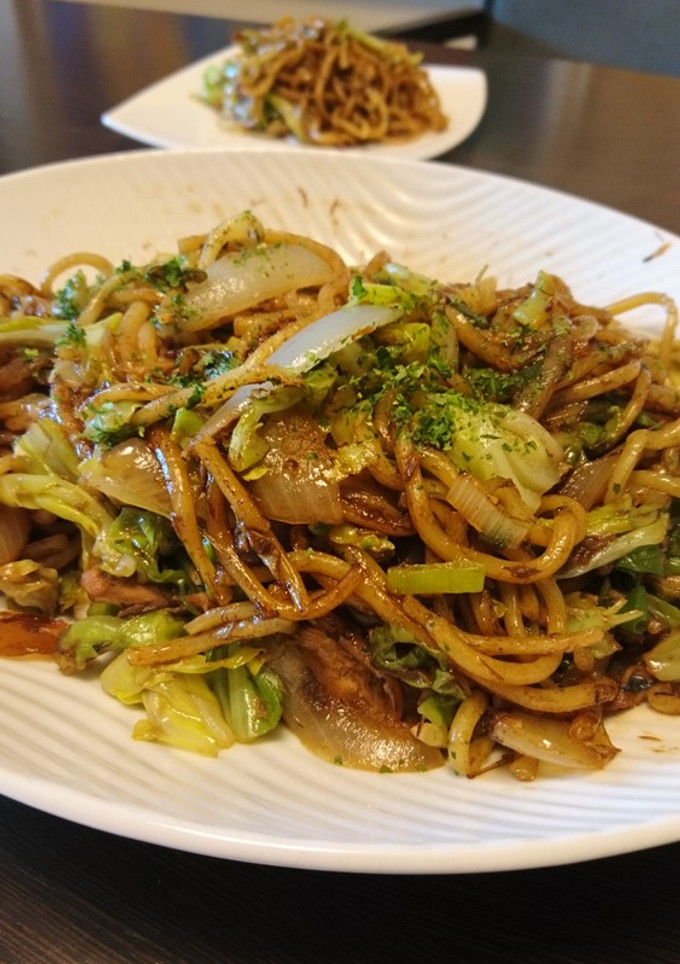 鯖缶と残り野菜の焼そば-レシピのメイン写真