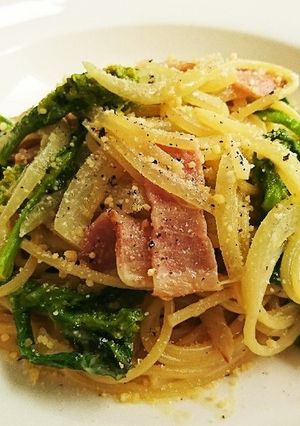 春だよ❀菜の花の味噌クリームパスタ!!-レシピのメイン写真