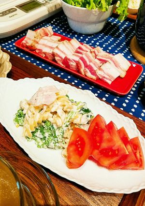 菜の花お豆腐マカロニサラダ-レシピのメイン写真