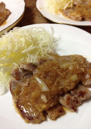 ポークステーキおろし玉ねぎソース-レシピのメイン写真