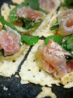 新じゃがと生ハムの簡単かりかりチーズ焼き-レシピのメイン写真